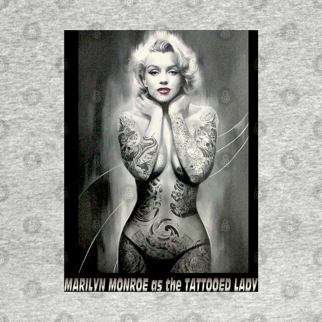 Marilyn Monroe as The Tattooed Lady Print by posterbobs